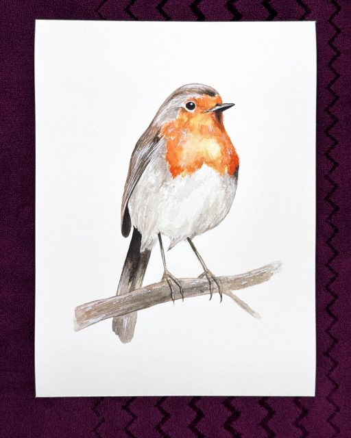 Fine art prints of original artwork by @eamonnbaggott 
Original medium : Watercolour painting
Print size in photo : A5
Prints available in : A5, A4, A3, A2 & A1
Printed on Epson Somerset Velvet archival fine art paper with 13 chromatic pigment inks.
www.limerickfineartprinting.com
#art #artwork #artistic #artist #limerick #robin #bird #irish #paint #painting #epson #paper #ink #fineart #archival #giclee #print